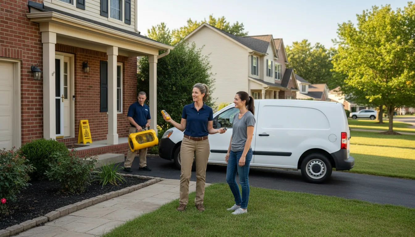 Residential water damage restoration in Rolesville, NC